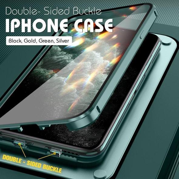 2021 iPhone Double-Sided Protection Anti-Peep Tempered Glass Phone Case