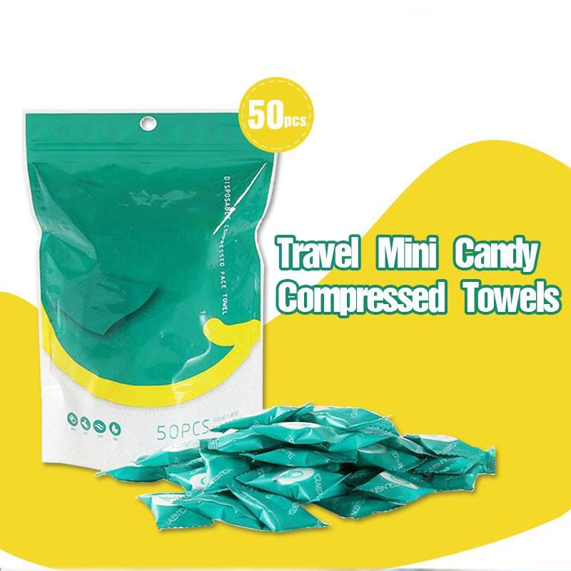 Travel Mini Candy Compressed Towels