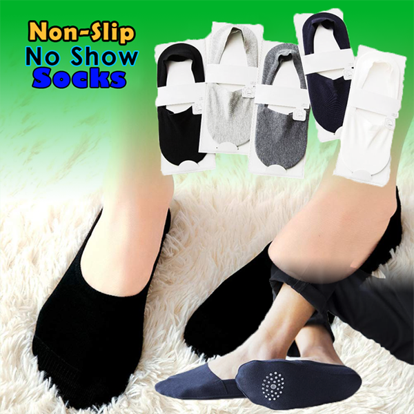 Anti-slip Silicone No Show Socks （5PCS）