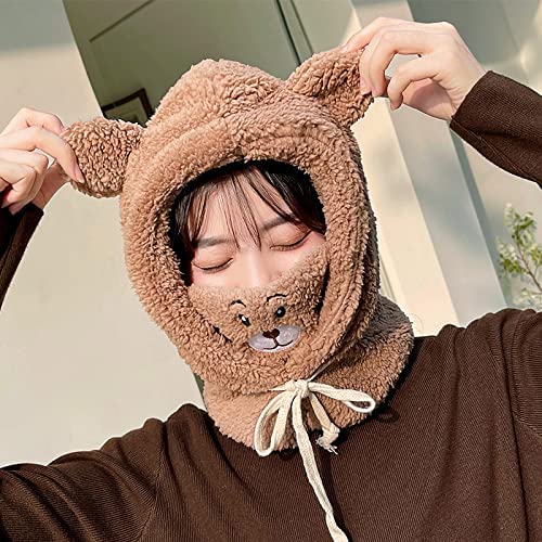 Creative Three-in-one Bear One-piece Cap