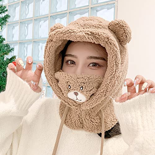 Creative Three-in-one Bear One-piece Cap