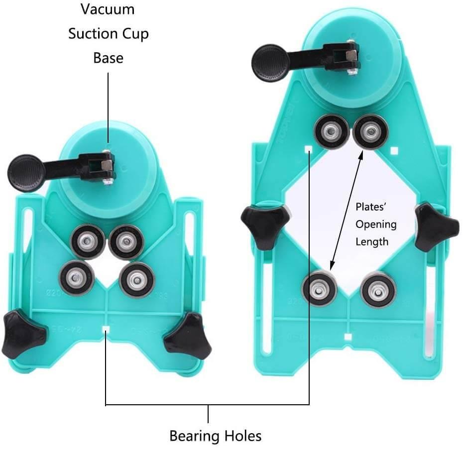 Hole Saw Guide Jig Fixture