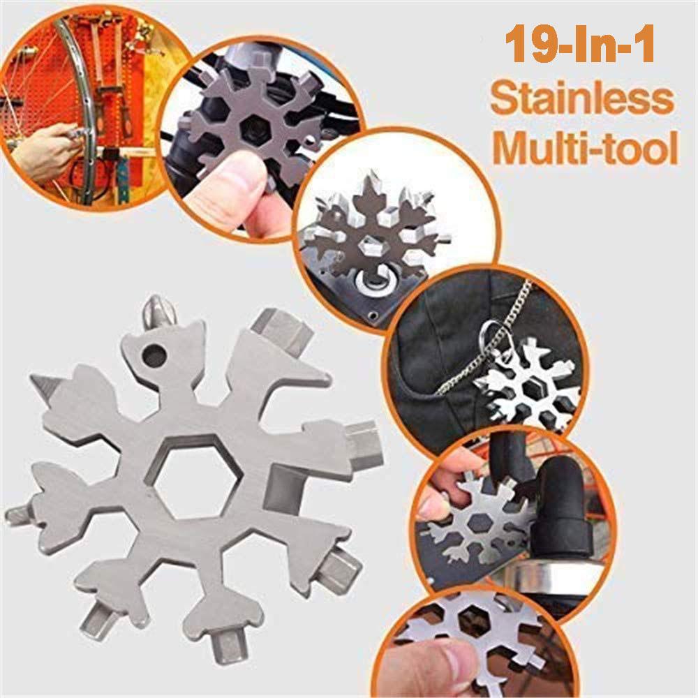 19-in-1 Stainless Snowflake Multi-Tool