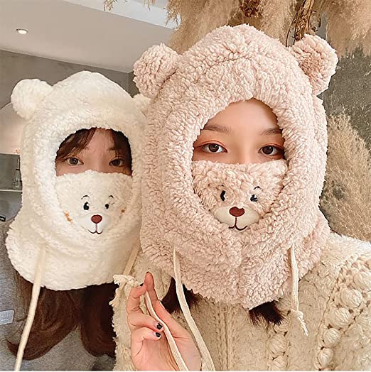 Creative Three-in-one Bear One-piece Cap