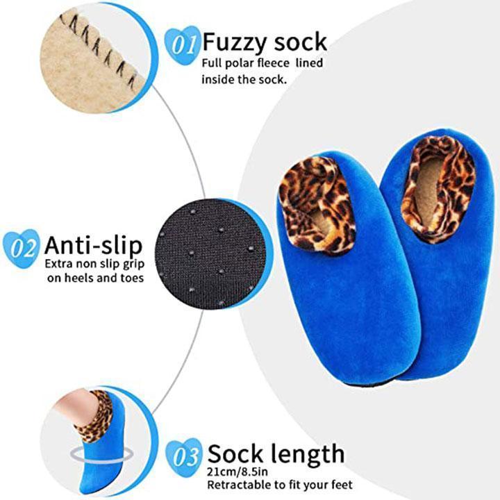 Indoor Cushioned Non Slip Grip Thermal Socks