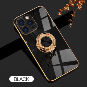 Electroplating Magnetic Ring Phone Case (Iphone)