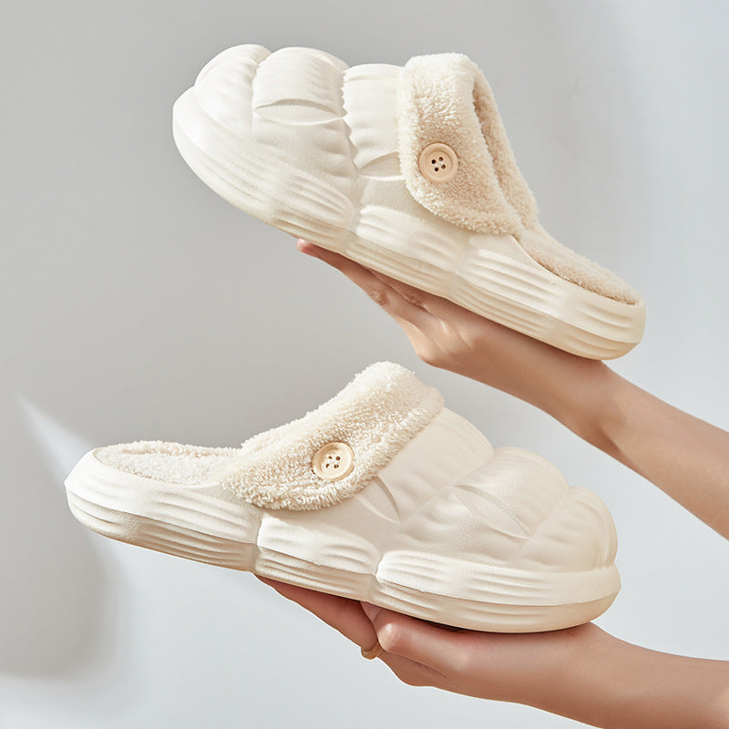 Detachable Thick Cotton Slippers