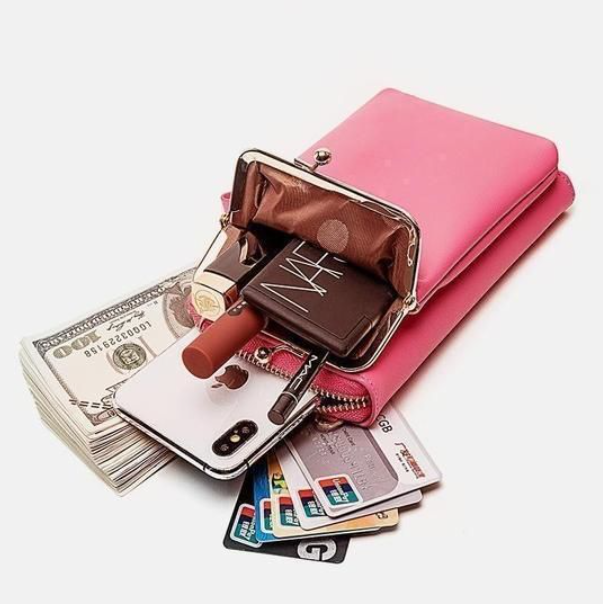 Women Phone Bag Solid Crossbody Bag