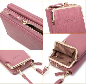 Women Phone Bag Solid Crossbody Bag