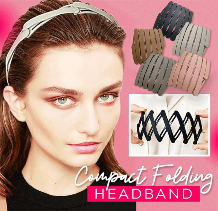 Foldable pocket headband