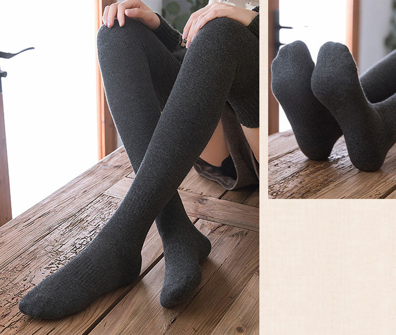 JK Terry Over-the-knee Thickened Warm Long Socks