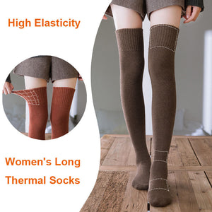 JK Terry Over-the-knee Thickened Warm Long Socks