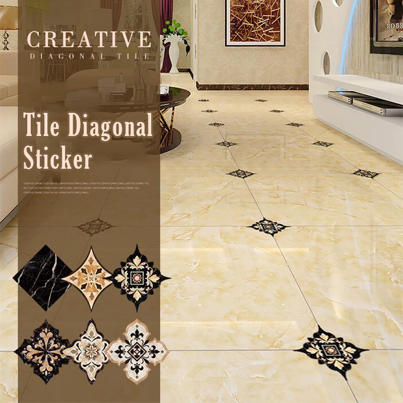 Tile Diagonal Sticker (21 PCS)