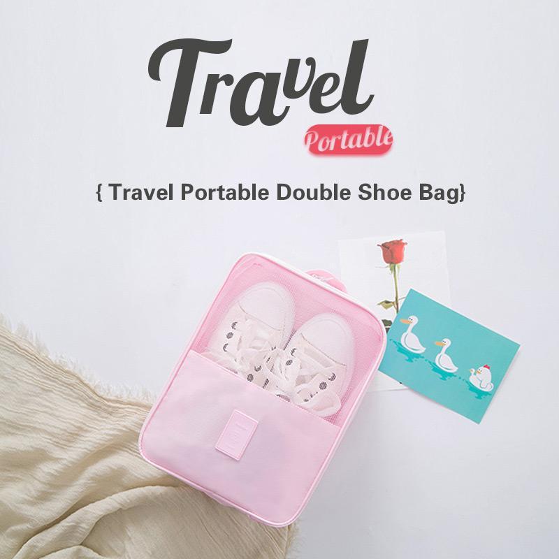 Travel Portable Double Shoe Bag