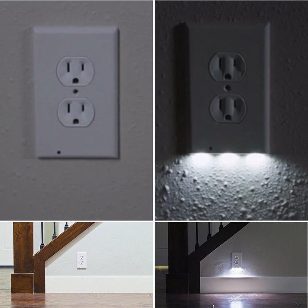 LED Sensor Night Light Socket Cover