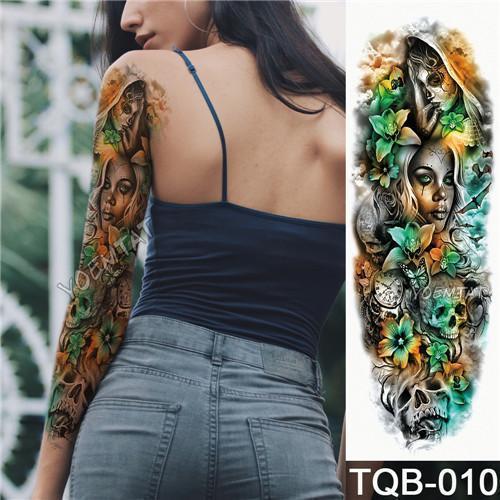 Edgy Fake Tattoo Sleeve