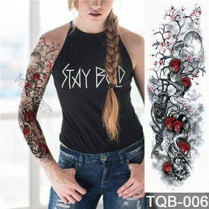 Edgy Fake Tattoo Sleeve