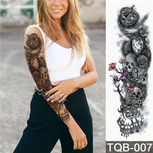 Edgy Fake Tattoo Sleeve