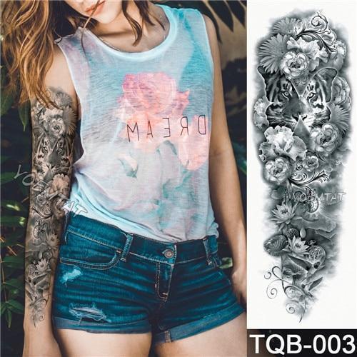 Edgy Fake Tattoo Sleeve