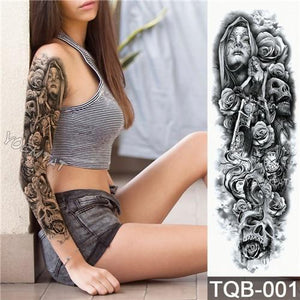 Edgy Fake Tattoo Sleeve