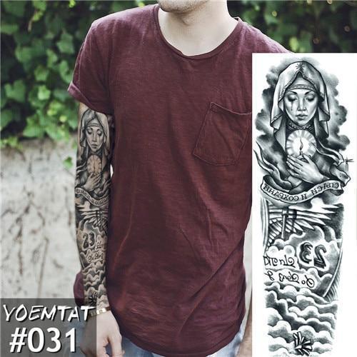 Edgy Fake Tattoo Sleeve